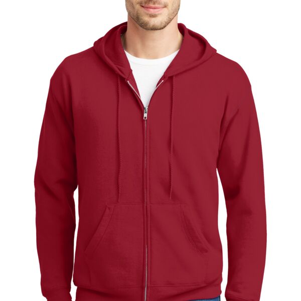 ComfortBlend ® Full Zip Unisex Hooded Sweatshirt Thumbnail